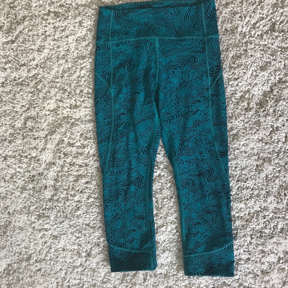 Teal 19" Lululemon Leggings